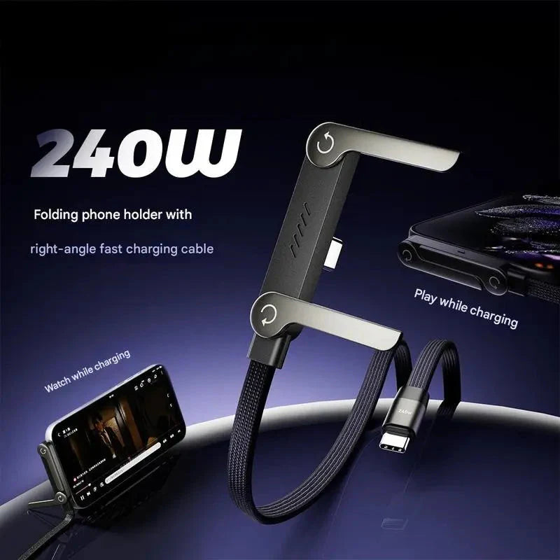 Fast Charging Foldable Stand Cable