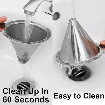 Portable Coffee Filter Stainless Steel Easy Clean Reusable Double Layer Coffee Funnel Paperless Pour Over Holder Coffee Dripper