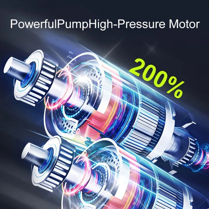 Portable Cordless Air Compressor with Digital Display – 150 PSI Fast Tire Inflator for Cars, Bikes and Motorcycles