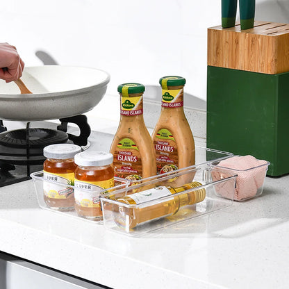 25pcs Drawer Organizer Set - Clear Plastic Dividers Bins in 4 Sizes Storage Box for Perfect Makeup Jewelries Storage