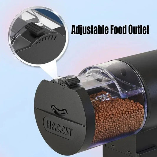 Automatic Fish Feeder 100ML – Battery Powere Timer for Aquarium & Fish Tank, Easy Setup Auto Food